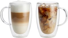 MagicHome Latte Macchiato kávé-/teáscsésze, dupla falú hőszigetelt, 350 ml, 2 db-os csomag