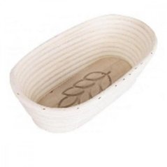 Ošatka ratan oválna s dreveným dnom 26x13x9cm - dekor Klas KLC