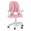 Scaun reglabil cu suport pentru picioare şi curele, roz/alb, ANAIS