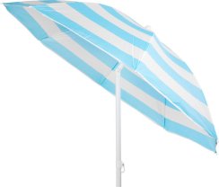 Slunečník Dalia, 180 cm, 32/32 mm, s kloubkem, zelený/bílý