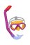 Okuliare Bestway® 24023, Dominator Snorkel Mask, mix farieb, plavecké, na potápanie, do vody