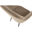 Design-Sessel, graubrauner Taupe-Samtstoff, ZIRKON