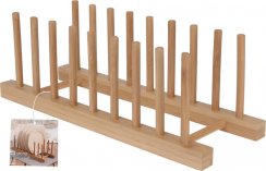 Ständer für Teller/Abdeckungen 340 x 135 mm, KLC-Bambus