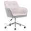 Krzesło biurowe, Tkanina Velvet różowo/szary, FELTON NOWOŚĆ