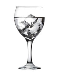 Kozarec za vino 260ml bel MISKET prozoren, steklo, set 6 kom