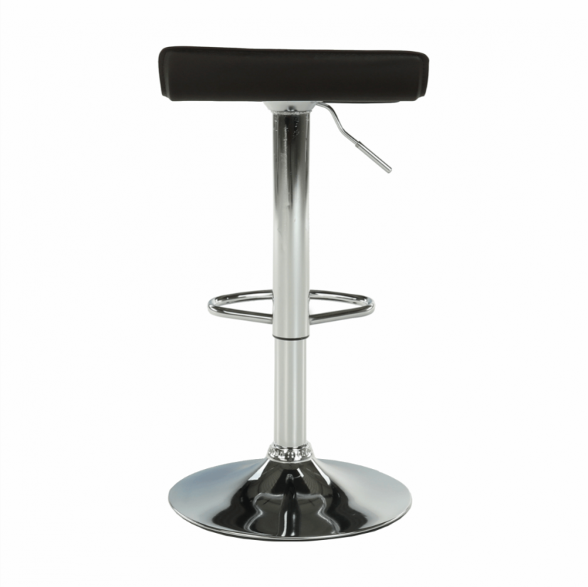Barhocker, Kunstleder schwarz/chrom, LARIA NEU