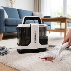Strend Pro W05 stepalnik, 450 W, čistilec madežev, kabel 5 m, sesalna cev L-1,2 m
