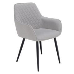 Design-Sessel, hellgrau/schwarz, OSKOR
