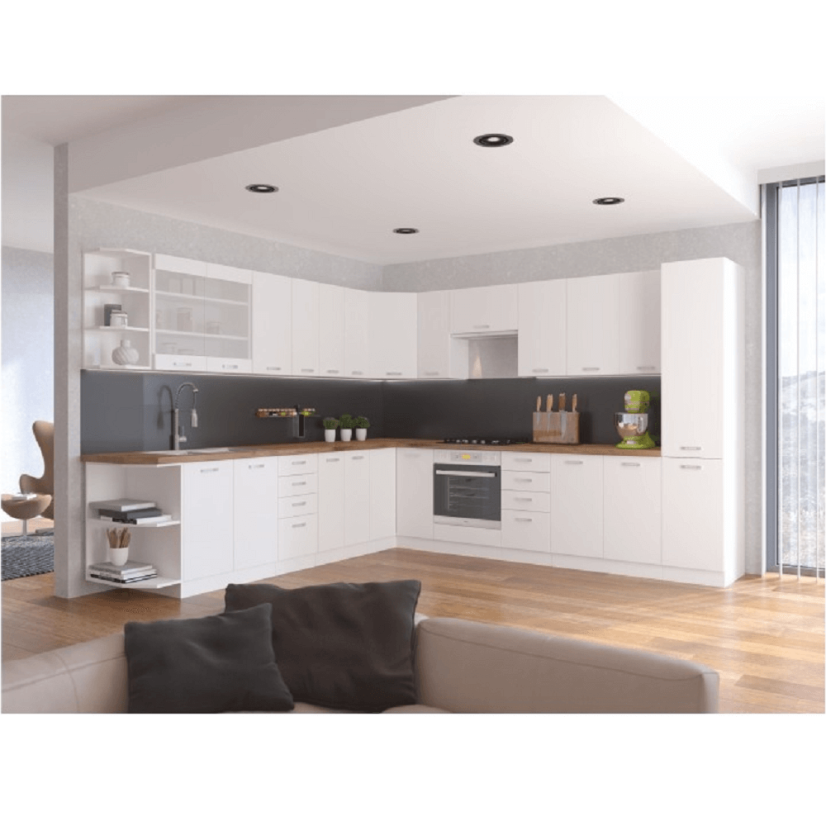 Eckunterschrank, weiß, SPLIT 89x89 DN 1F BB