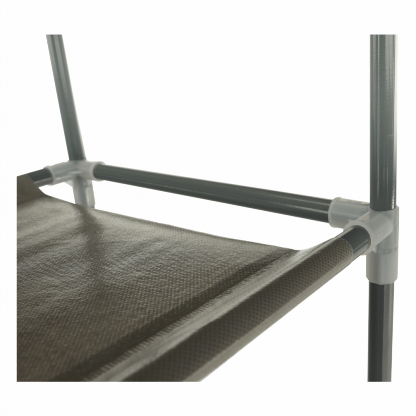 10-reihiges Schuhregal, grau, FILOU