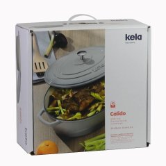 Tigaie din fontă cu capac CALIDO 36x29 cm, gri