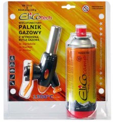 Lampa de lipit cu bricheta piezo si cartus 220g, ELICO