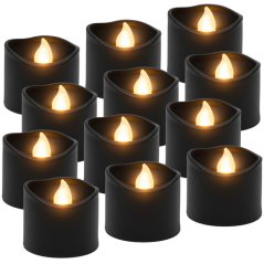 LED sviečky 12 kusov 3,6cm Ruhhy 26128