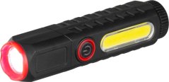 Lanternă Strend Pro Lanternă, COB LED 120 lm, 35x35x132mm, încărcare USB, Sellbox 10 buc