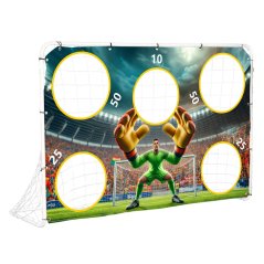Golul de fotbal de antrenament cu foaie de poartă 180x122 cm MultiGarden