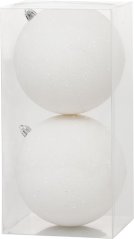 Gule MagicHome Vianoce, 2 ks, biele, na vianočný stromček, 12 cm (akce)