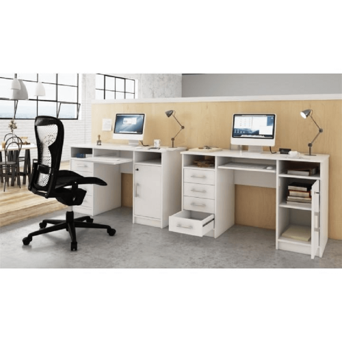 PC-Schreibtisch, weiß, B9 NEU