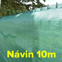 Sieť tieniaca zelená 1x10 m HDPE150g/80% GARDENKUS KLC