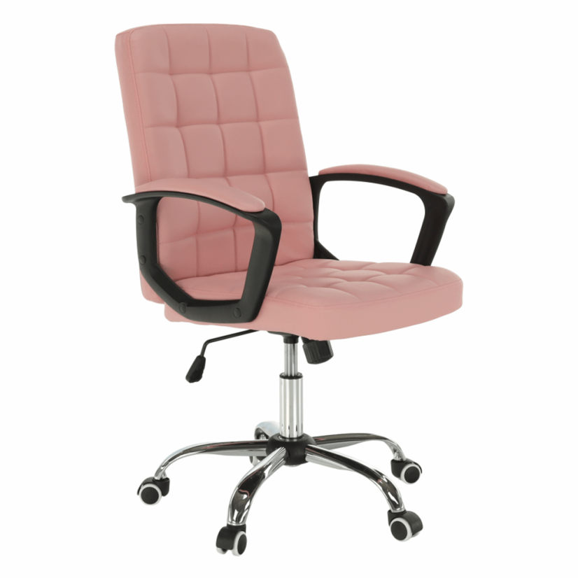 Bürostuhl, rosa Öko-Leder, RULIS (akce)