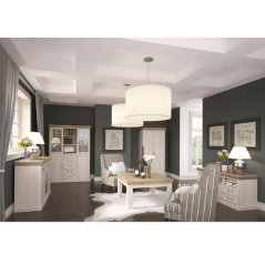 Kommode, 2-türig mit 5 Schubladen, Nordische Kiefer/Wildeiche, ROYAL K2D