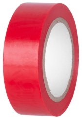 Szalag E180RED, piros, szigetelő, ragasztó, 19 mm, L-10 m, PVC