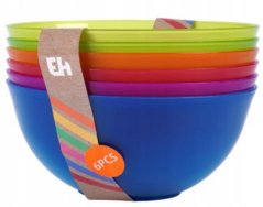 Skleda UH 0,6l 13x6 cm 6 kom barvna mešanica