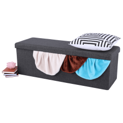 Klapphocker, grauer Stoff, UMINA