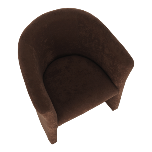 Krzesło klubowe, brązowe, CUBA