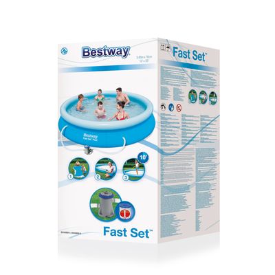 Bestway® 57274 medence, felfújható, szűrő, szivattyú, 3,66x0,76 m