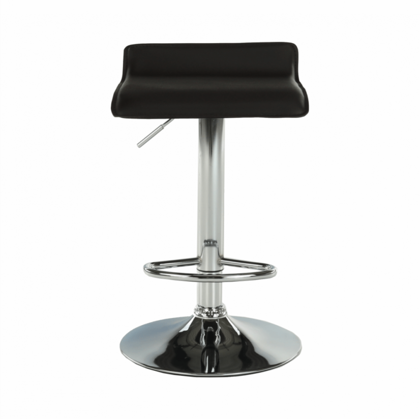 Barhocker, Kunstleder schwarz/chrom, LARIA NEU