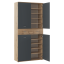 Schuhschrank/Regal, Graphit/Wotaneiche, VILOT