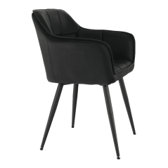 Design-Sessel, schwarz, TOPAZ