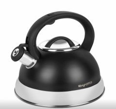 Edelstahl-Teekanne FLAVIO 2,7l schwarz matt KLC