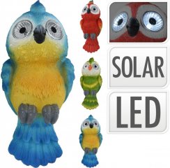 Solar-Papageien-Pflanzgefäßständer 8,5 x 7,5 x 19,5 cm, Polystone-Mischung