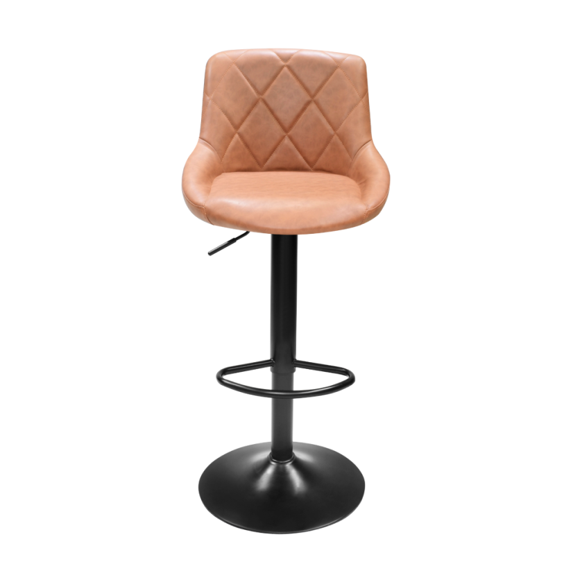 Barová židle, koňaková/černá, TERKAN NEW