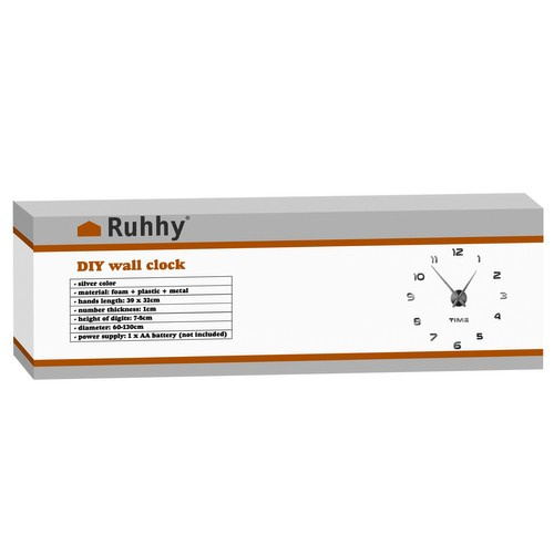 DIY nástenné hodiny Ruhhy 22143