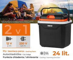 Avtohladilnik Strend Pro, 2v1, 24 lit, 230V / 12V, PUR izolacija