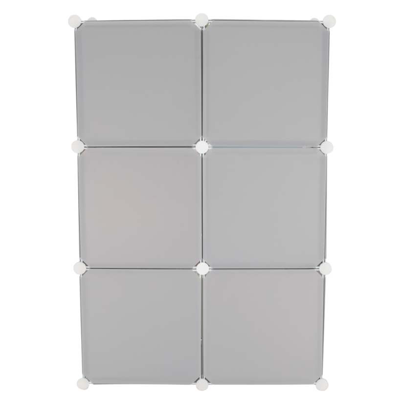 Modularer Kleiderschrank für Kinder, Grau/Kindermuster, BIARO - SALE