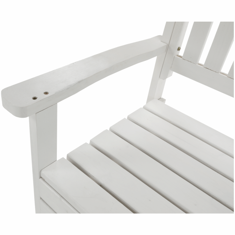 Kerti pad, fehér, 150 cm, AMULA (különleges ajánlat)