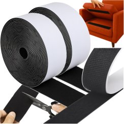 Samolepiaca páska na suchý zips 5mx5cm čierna Ruhhy 25806