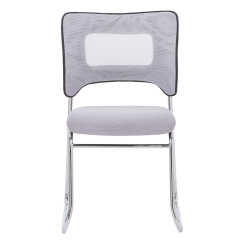 Stohovatelná židle, šedá/chrom, DELOS