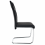Jídelní židle, černá/světlé šití, ABIRA NEW