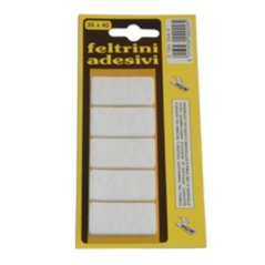 Filzunterlage. 20x40 mm weiß