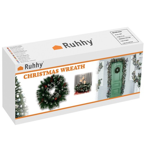 Schneebedeckter Weihnachtskranz Ruhhy 22302