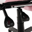 Fotel biurowy/gamingowy z podświetleniem LED RGB, różowo-biały, JOVELA
