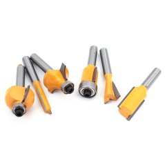 Sada stopkových fréz do dřeva 6dílná, upínací stopka 8 mm, XL-TOOLS