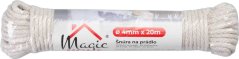 Linia ubrań Cloth-Line L-20 m/4 mm, bawełna, kolor biały