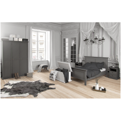 Stolik nocny, szary, PARIS 70302