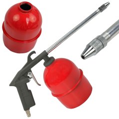 Pistolet pneumatyczny do konserwacji, pojemność zbiornika 950 ml, GEKO