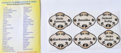 Naljepnica za začine / drvo, 60 kom KLC naljepnica (akce)